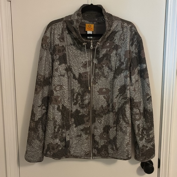 Ruby Rd. Faux Sequin Camo Lightweight Jacket - Picture 2 of 6